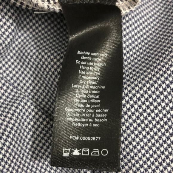 Rag & Bone Simone Mini Houndstooth Pants Blue 2 NWT - Picture 11 of 13